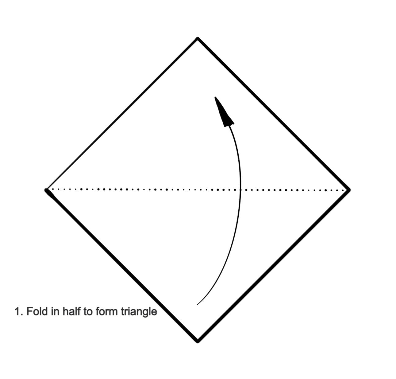 Origami step 1