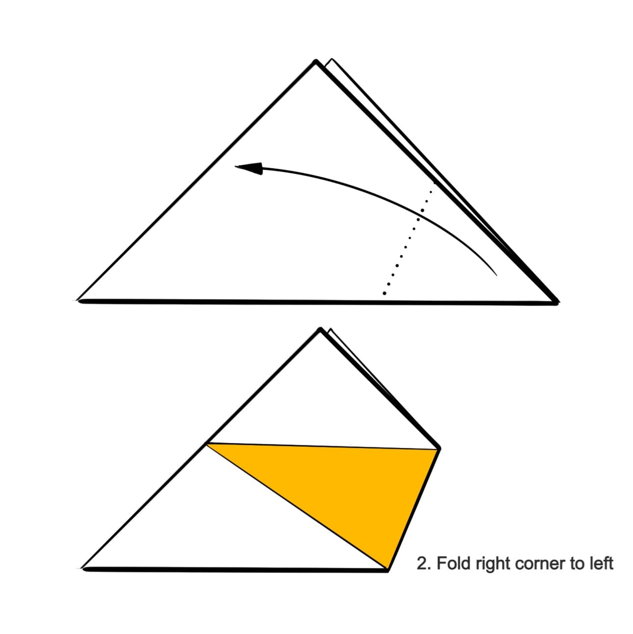 Origami step 2