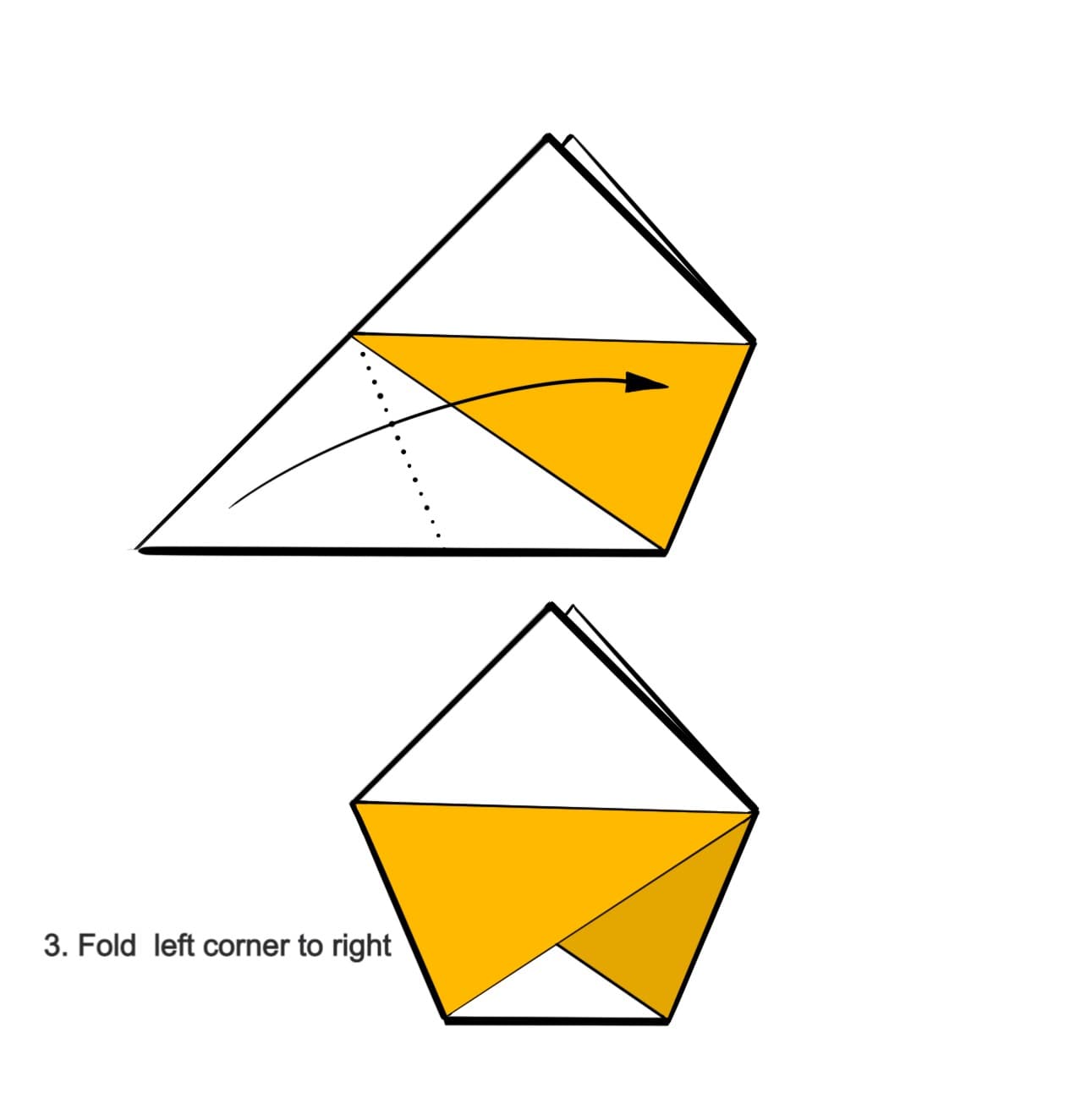 Origami step 3